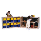 20-Tray Fold and Lock Mobile Storage Unit