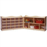 20-Tray Scalloped Fold and Lock Mobile Storage Unit