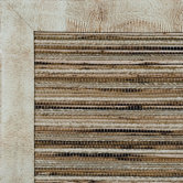 Cheena Heritage Embossed Leather Lizard Winterwood Bordered Rug