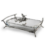 Bird and Branches Rectangular Baker/Server with Lid