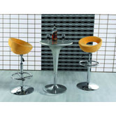 Adjustable Planet Bar Stool in Yellow