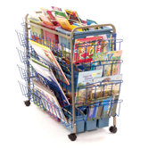 Deluxe Book Browser Cart with Book Display Rack and Eco Tub