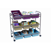 Deluxe Book Browser Cart with Eco Tub