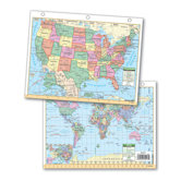 US & World Notebook Maps