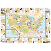 U.S. Explorer and Pioneer Challenge Rolled Map