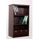 Aktenschrank in Dunkelbraun / Wenge gebeizt