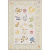 Classic Pale Yellow Kids Rug