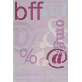 Hipster Lilac Kids Rug