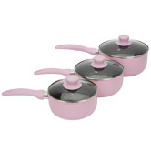 Breast Cancer Campaign Serenity 3 Piece Saucepan Set
