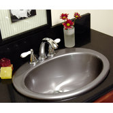 Advantage Columbia Self Rimming Oval Bathroom Sink
