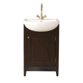 Magnolia 23" Bathroom Vanity Set in Blackish Brown