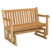 English Garden Teak Glider Bench