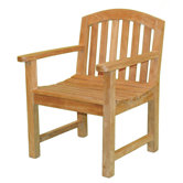 Fanback Garden Chair with Arms