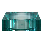 Segment Square Glass Vessel Sink