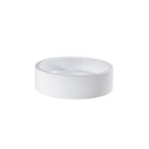 Cylinder Vitreous China Vessel in White