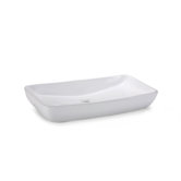 Rectangular 26.75" Vitreous China Vessel Sink in White