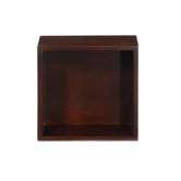 Blox Mini 12" Open Wall Shelf in Dark Walnut