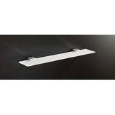 Lounge Glass Shelf with Chrome Hardware