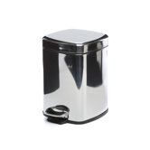 Argenta Square Pedal Waste Bin in Stainless Steel