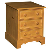 Clitheroe 3 Drawer Bedside Table