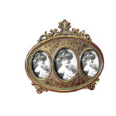 Oval Trio Photo Frame