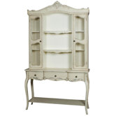 Shabby Elegance Glazed Large Display Unit