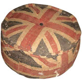 Union Jack Woven Pouffe