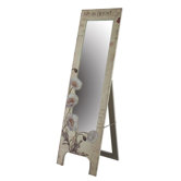 Flower Painted Cheval Mirror