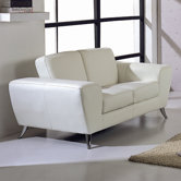 Julie Leather Loveseat