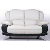 Caelyn Leather Loveseat