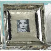 Hammered Nickel Picture Frame
