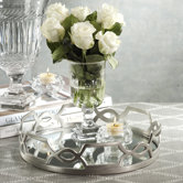 Chain Link Design Round Serving Tray