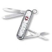Classic SD Sterling Hammered Multi-Tool Pocket Knife in Polished Silver