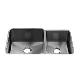 Classic 11" x 17.25" Undermount 16 Gauge Stainless Steel Double Bowl Kitchen Sink