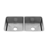 Classic 32" x 17.5" Undermount 16 Gauge Double Bowl Kitchen Sink