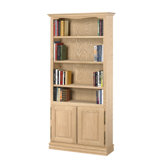 Americana 84" Oak Bookcase with Doors