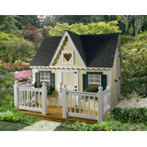 Victorian Playhouse with Front Porch and Railing