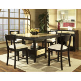 Insignia Pub Table in Natural Maple and Merlot