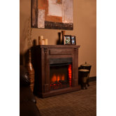 Rustic Indoor Electric Fireplace