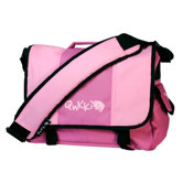 Laptop Messenger Bag in Pink