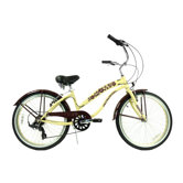 Ladies 24" Seven Speed Beach Cruiser Bike