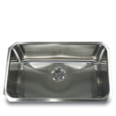 9" Elongated Single Bowl Undermount Kitchen Sink in Brushed Satin