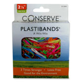 PlastiBands, Size 2-1/8", 200/BX, Assorted Colors