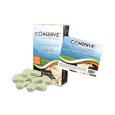 Conserve Glass Cleaner Tablets, Vanilla/Lavender Scented, 12 Tablets/Box, Green