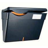 Wall File, Security, Recycled, 1 Pocket, Black