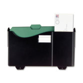 Add-On Pocket for Filing System, 15-3/4"x3-1/8"x9-3/4", Black