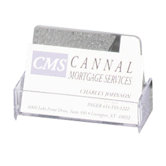 Business Card Holder, Shatter Resistant, Clear/Smoke