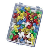 Push Pins, Plastic, Head 1/2" L