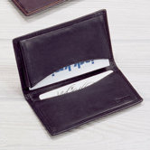 Cowhide Nappa Leather Business Card Case