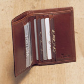 High Polished Cowhide Aniline Leather Two Fold Wallet II
